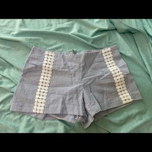 Lilly Pulitzer Liza Shorts - Blue Seersucker